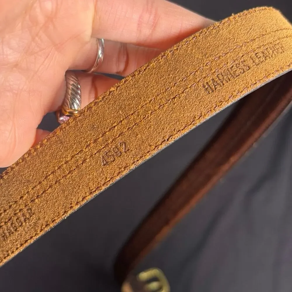 Vintage Brown & Gold Men’s Belt